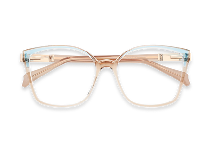 Eydology Annabelle Crystal Brown Women's Cat Eye Glasses 1