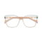 Eydology Annabelle Crystal Brown Women's Cat Eye Glasses 1