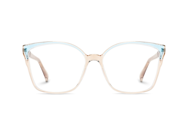 Eydology Annabelle Crystal Brown Women's Cat Eye Glasses 2