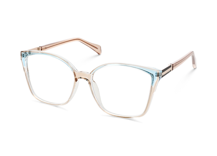 Eydology Annabelle Crystal Brown Women's Cat Eye Glasses 3
