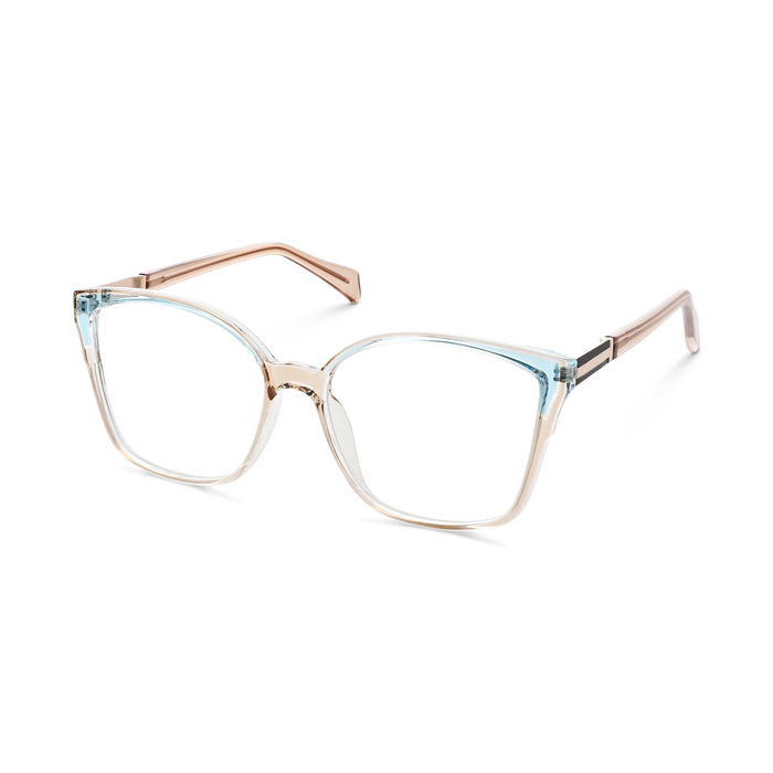 Eydology Annabelle Crystal Brown Women's Cat Eye Glasses 3