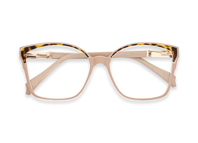 Eydology Annabelle Khaki Women's Cat Eye Glasses 1
