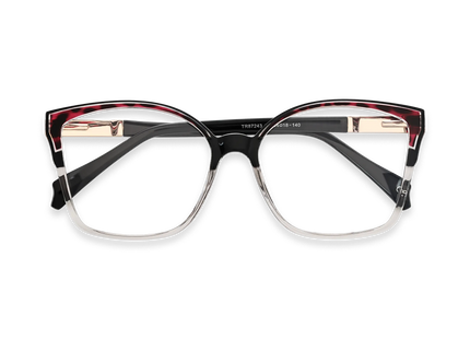 Eydology Annabelle Red Tortoise Women's Cat Eye Glasses 1
