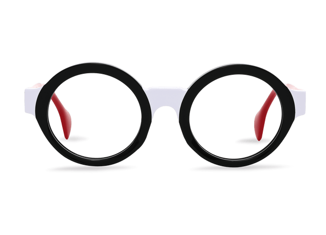 Eydology Araceli Black w White Glasses 1