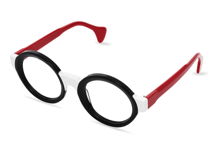 Eydology Araceli Black w White Glasses 2