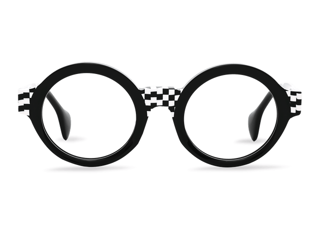 Eydology Araceli Checkerboard Glasses 1