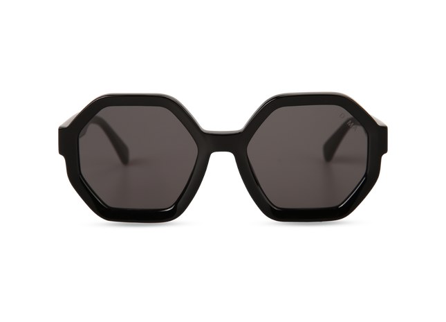 Eydology Aria Black Frame Grey Lens Sunglasses 1