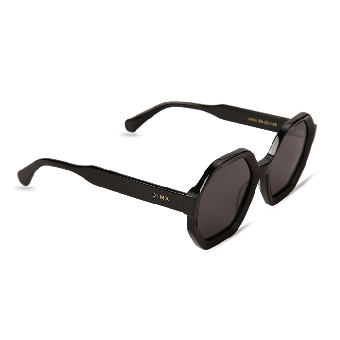 Eydology Aria Black Frame Grey Lens Sunglasses 3