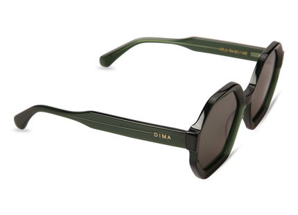 Eydology Aria Crystal Green Frame Green Lens Sunglasses 3