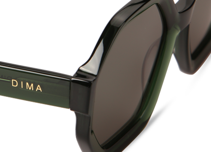 Eydology Aria Crystal Green Frame Green Lens Sunglasses 5