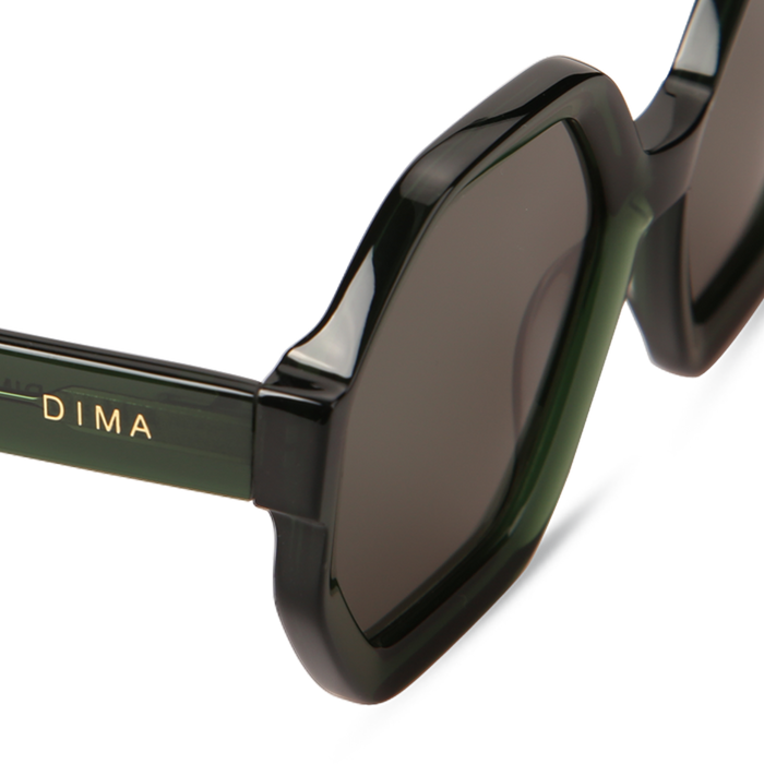 Eydology Aria Crystal Green Frame Green Lens Sunglasses 5