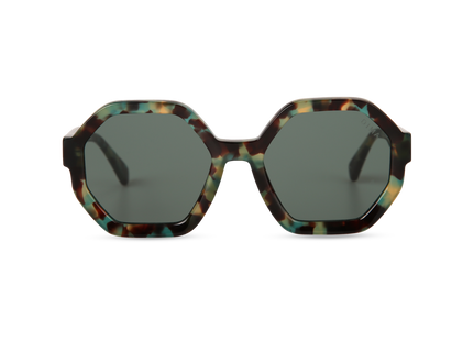 Eydology Aria Green Tortoise Frame G15 Lens Sunglasses 1