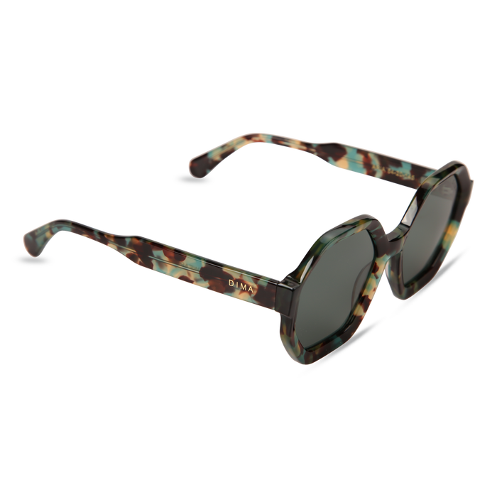 Eydology Aria Green Tortoise Frame G15 Lens Sunglasses 3