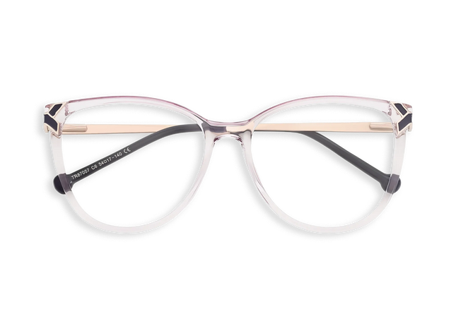 Eydology Ariella Crystal Light Purple Glasses 1