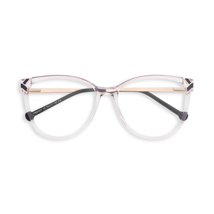 Eydology Ariella Crystal Light Purple Glasses 1