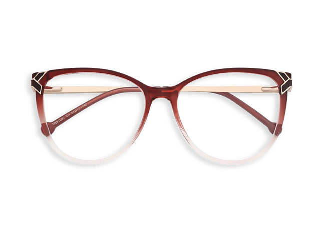 Eydology Ariella Red to Pink Glasses 1