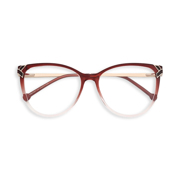 Eydology Ariella Red to Pink Glasses 1