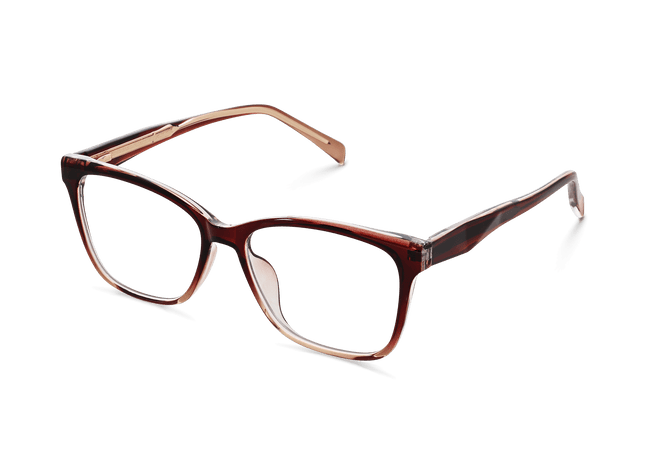 Eydology Ashlynn Gradient Red to Brown Glasses 6