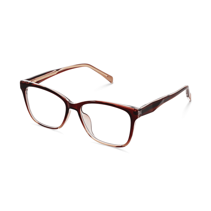 Eydology Ashlynn Gradient Red to Brown Glasses 6