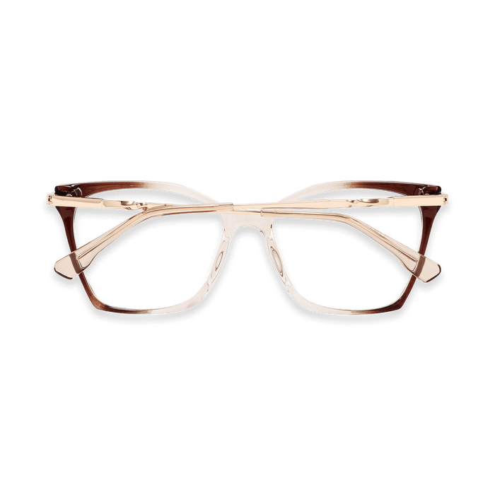 Eydology Ashlynn Gradient Red to Brown Glasses 7