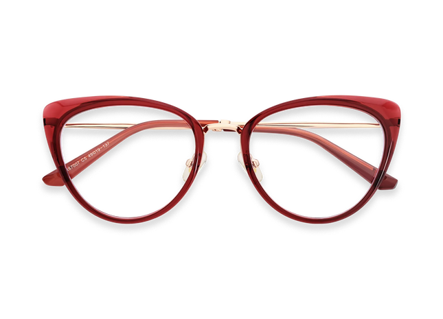 Eydology Ashton Cranberry Red Glasses 1