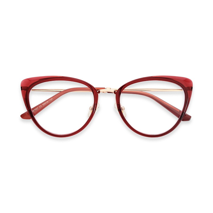 Eydology Ashton Cranberry Red Glasses 1