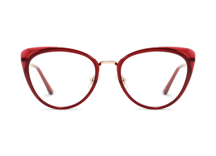 Eydology Ashton Cranberry Red Glasses 2