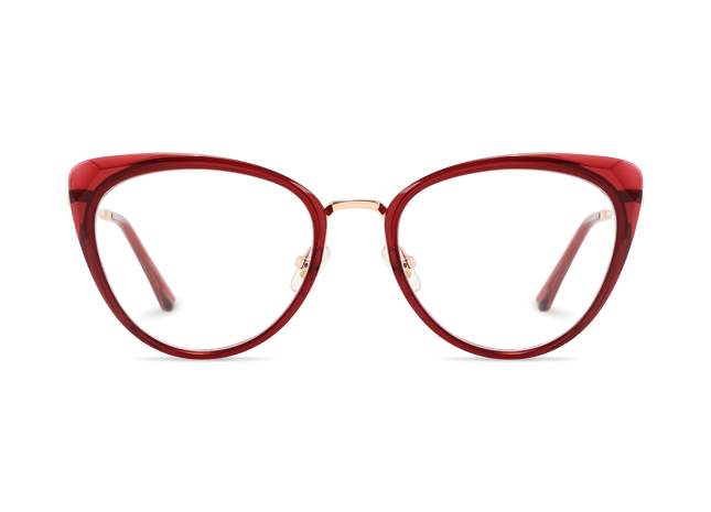 Eydology Ashton Cranberry Red Glasses 2