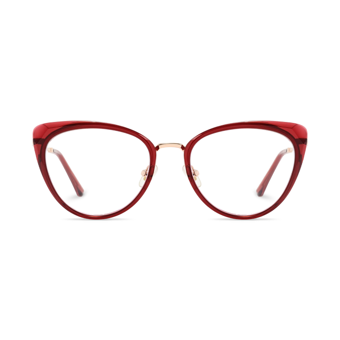 Eydology Ashton Cranberry Red Glasses 2