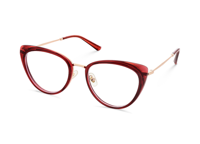Eydology Ashton Cranberry Red Glasses 3