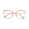 Eydology Aubree Gold/Pink & Purple Women's Cat Eye Glasses 1