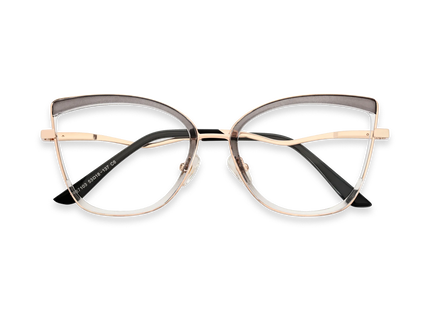 Eydology Aubree Grey Women's Cat Eye Glasses 1
