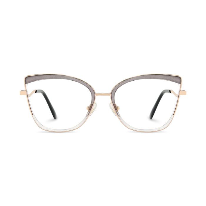 Eydology Aubree Grey Women's Cat Eye Glasses 2