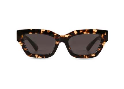 Eydology Ava Blonde Tortoise Frame Grey Lens Sunglasses 1