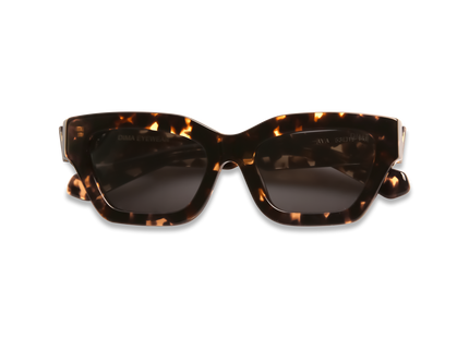 Eydology Ava Blonde Tortoise Frame Grey Lens Sunglasses 2