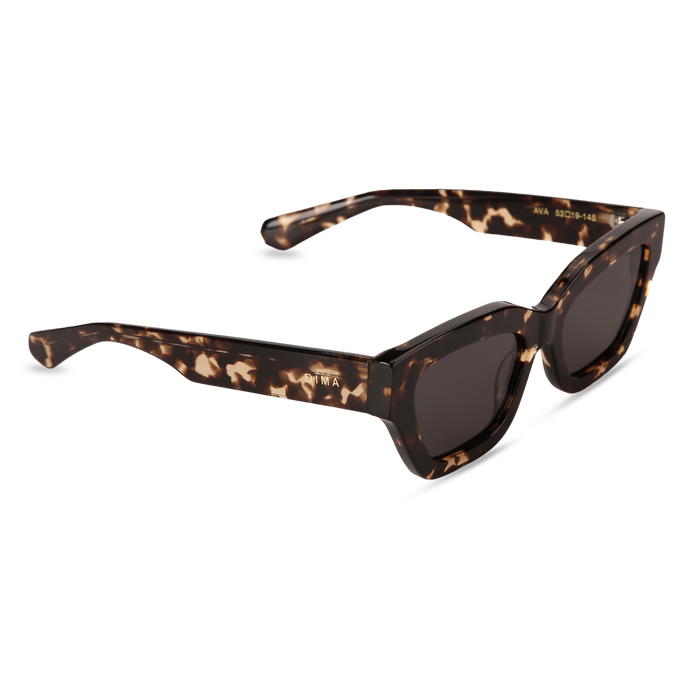 Eydology Ava Blonde Tortoise Frame Grey Lens Sunglasses 3