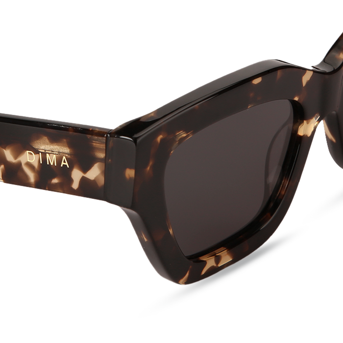 Eydology Ava Blonde Tortoise Frame Grey Lens Sunglasses 5