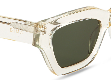 Eydology Ava Crystal Light Yellow Frame Green Lens Sunglasses 5