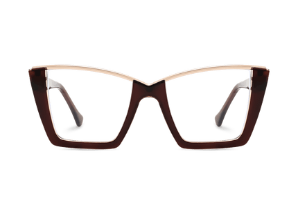 Eydology Ayra Crystal Brown Eyeglasses 2