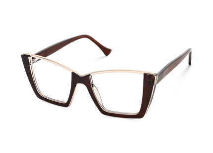 Eydology Ayra Crystal Brown Eyeglasses 5