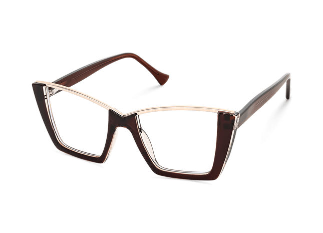 Eydology Ayra Crystal Brown Eyeglasses 5