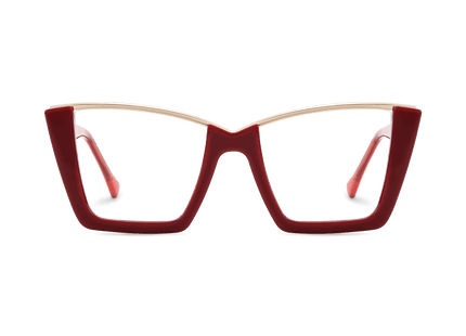 Eydology Ayra Deep Red Eyeglasses 2