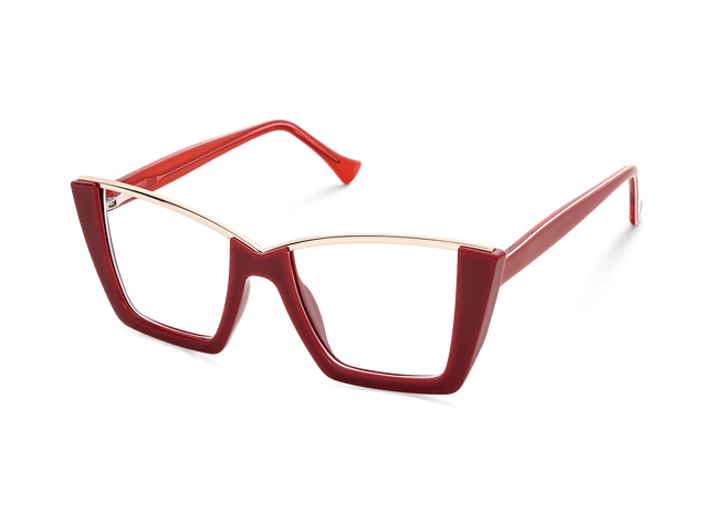 Eydology Ayra Deep Red Eyeglasses 5