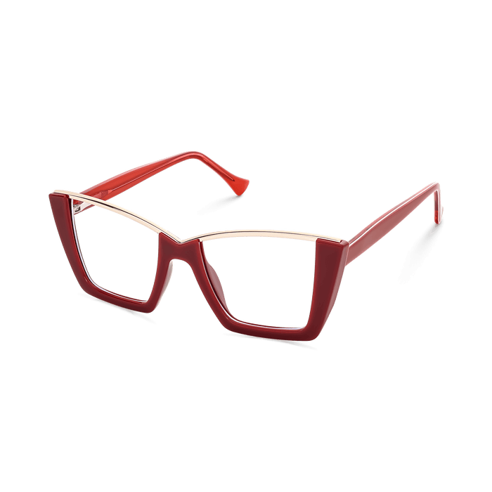 Eydology Ayra Deep Red Eyeglasses 5