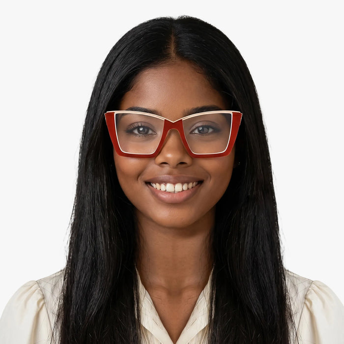 Eydology Ayra Red Eyeglasses 4
