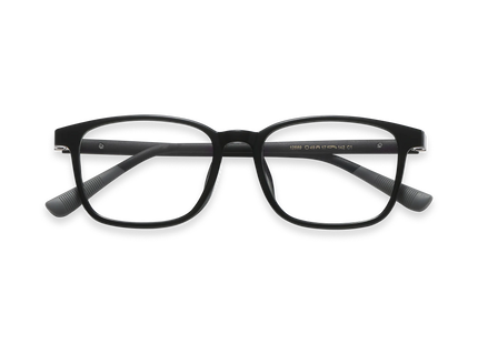 Eydology Baker Black Square Kids Glasses 1