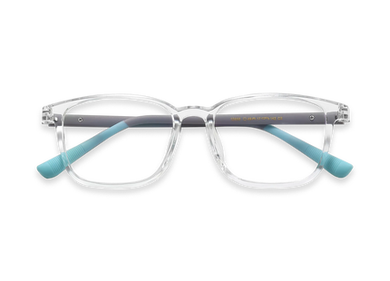 Eydology Baker Clear Square Kids Glasses 1