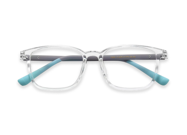 Eydology Baker Clear Square Kids Glasses 1