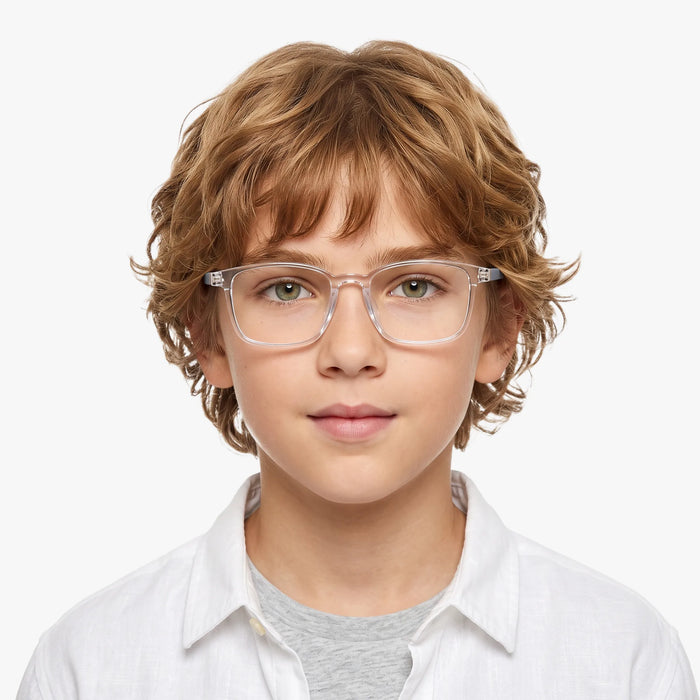 Eydology Baker Clear Square Kids Glasses 4