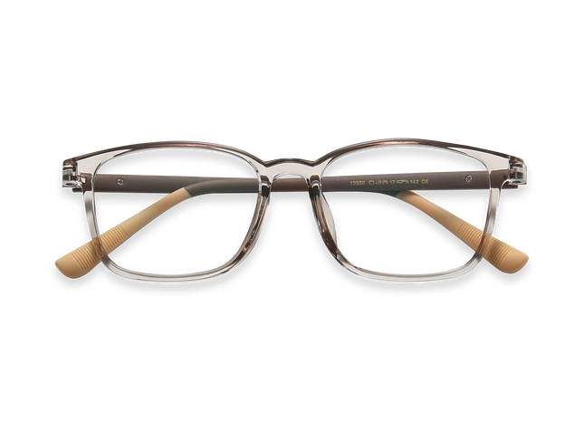 Eydology Baker Crystal Light Brown Kids Glasses 1